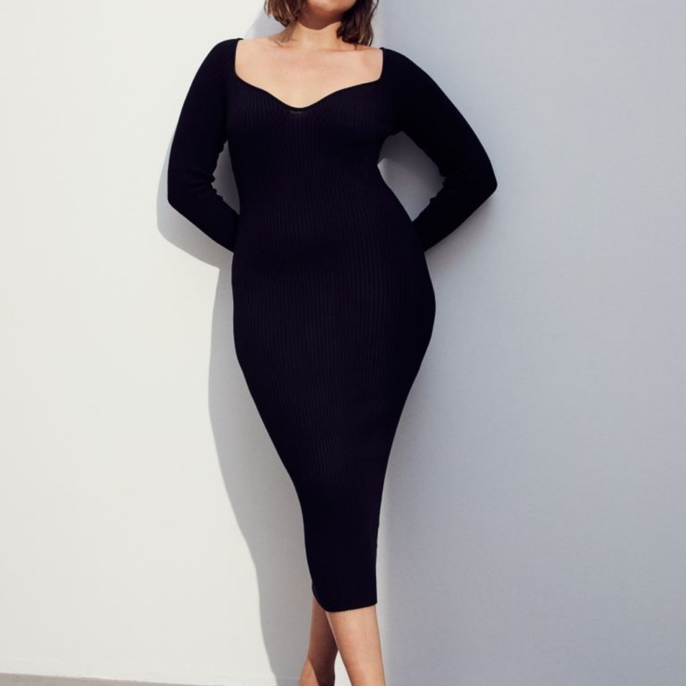 Rib-knit Dress
